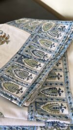 Nilambari Handblocked Super king Size Bedsheet - Image 7