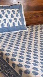 Neela phool king size cotton Bedsheet - Image 5