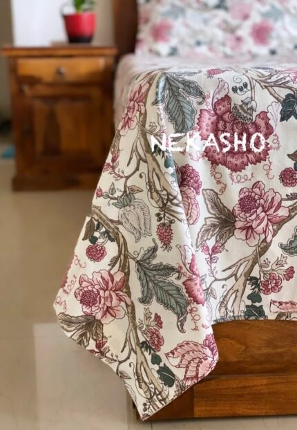 Sawan King Size Cotton Bedsheet