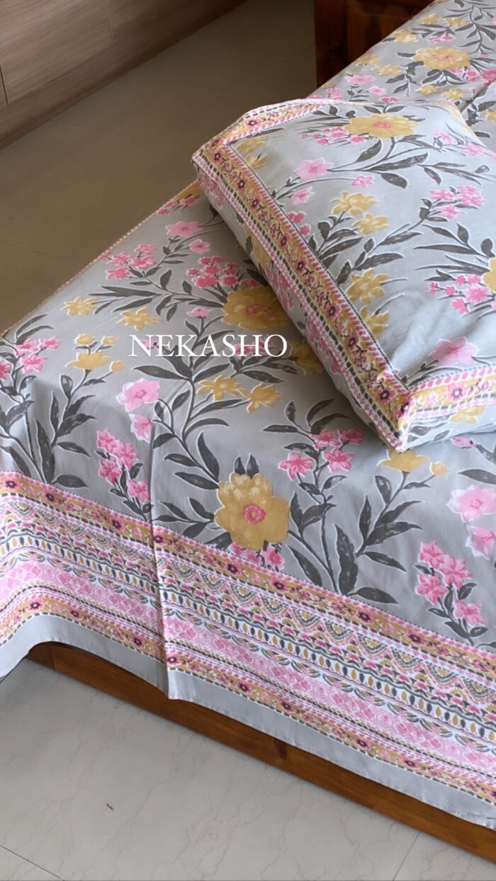 Gulmohar Cotton Bedsheet - Image 3