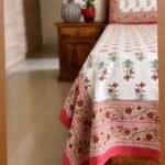 Rang Lal Handblocked Cotton Bedsheet