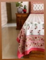 Rang Lal Handblocked Cotton Bedsheet