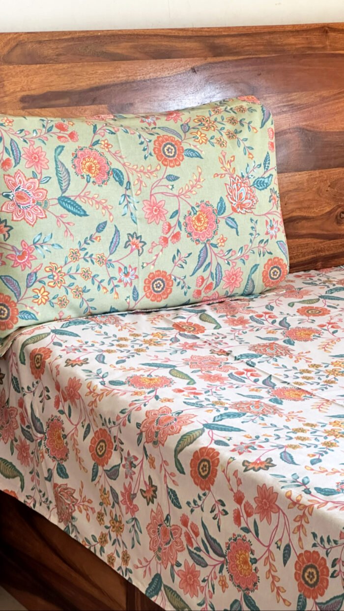 Basant Bella Super King Size Bedsheet - Image 2