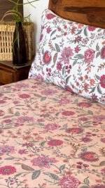 Basant Bella Cotton  Super King Size Bedsheet
