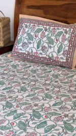 Sarang Handblocked Cotton Bedsheet - Image 4