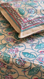 Sarang Handblocked Cotton Bedsheet - Image 3