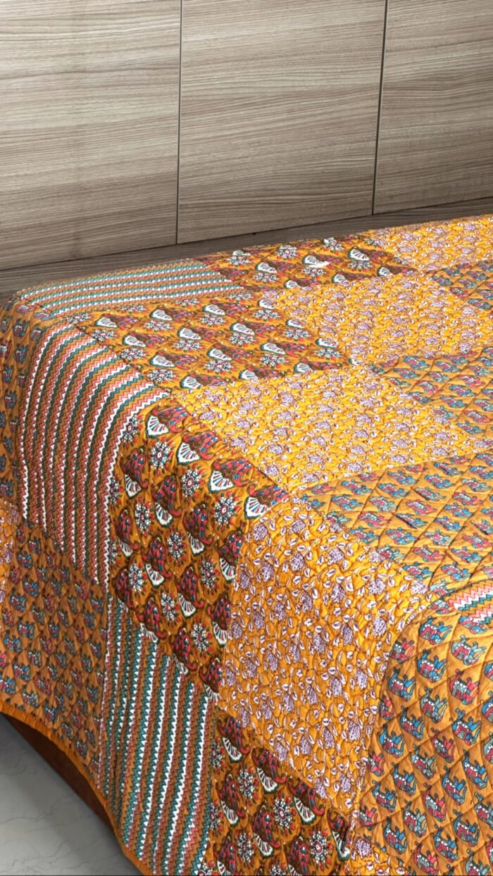 Premium Patchwork Quilted Bedcover - Image 3