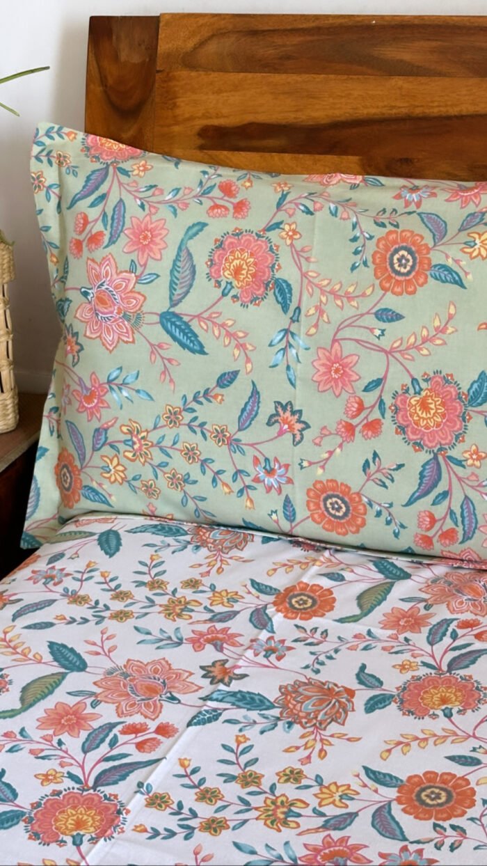 Basant Bella Super King Size Bedsheet - Image 4