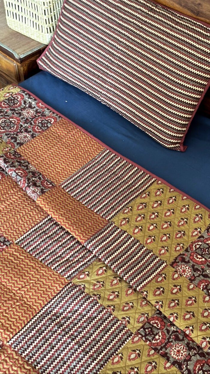 Premium Patchwork Quilted Bedcover - Image 4