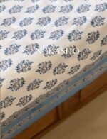 Rang Handblocked Cotton Bedsheet - Image 3
