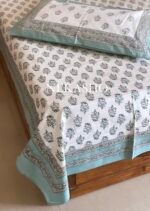 Rang Handblocked Cotton Bedsheet - Image 5