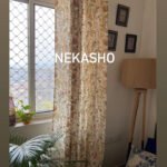 Desert Peach Wild Flower Cotton Curtains