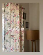 Gulabi Chidiya Cotton Curtains