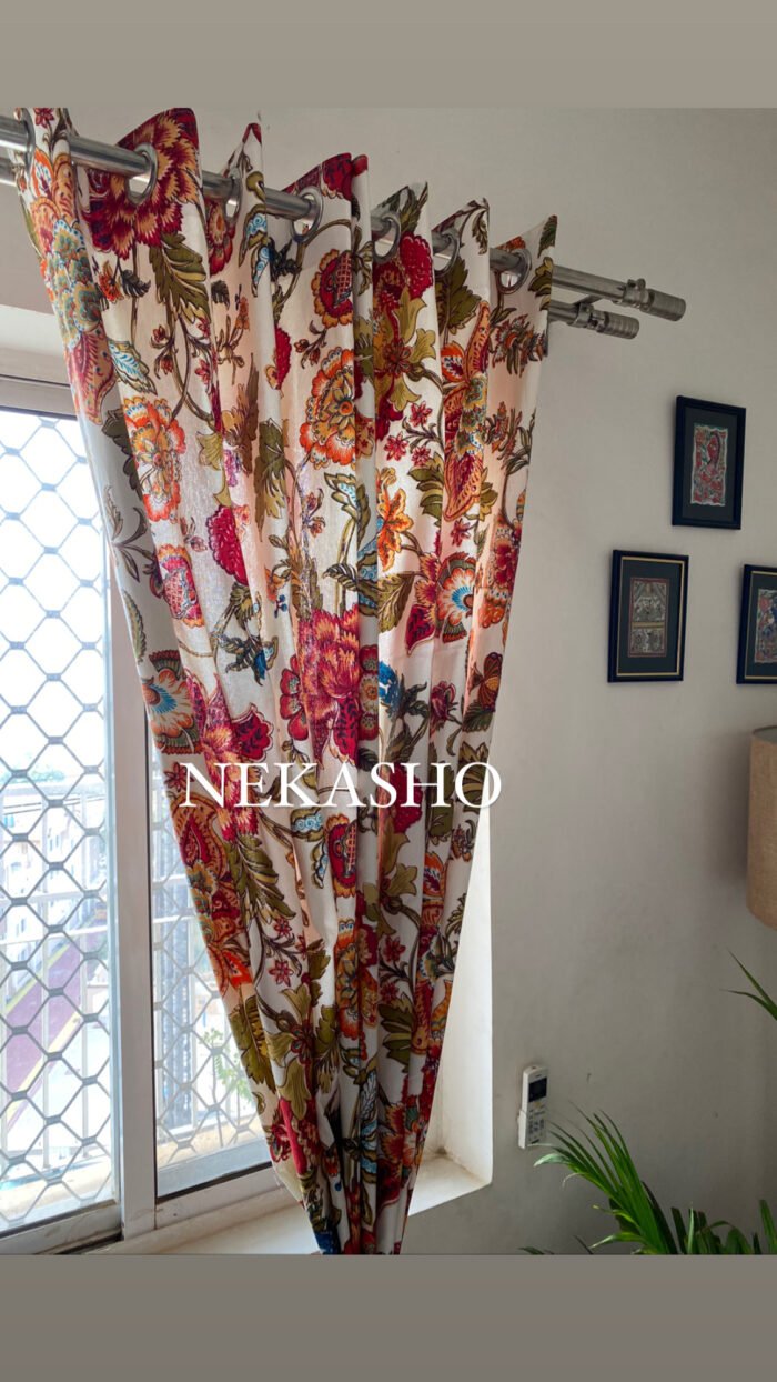 B73F71C5-5CD9-4744-A092-DB031782AE59 Phoolwari Cotton Curtains - Image 5