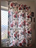 Radiant Bloom Cotton Curtains - Image 2