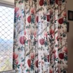 Radiant Bloom Cotton Curtains