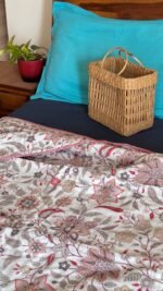 Handblocked Printed Double Bed Mul Dohar - Image 3