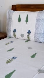 Hara Bhara Bagh Super King Size Premium Bedsheet - Image 7