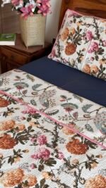 Quilted Reversible Double Bed Cotton Bedcover