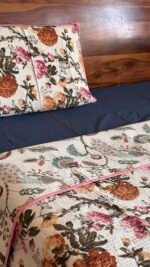 Quilted Reversible Double Bed Cotton Bedcover - Image 2