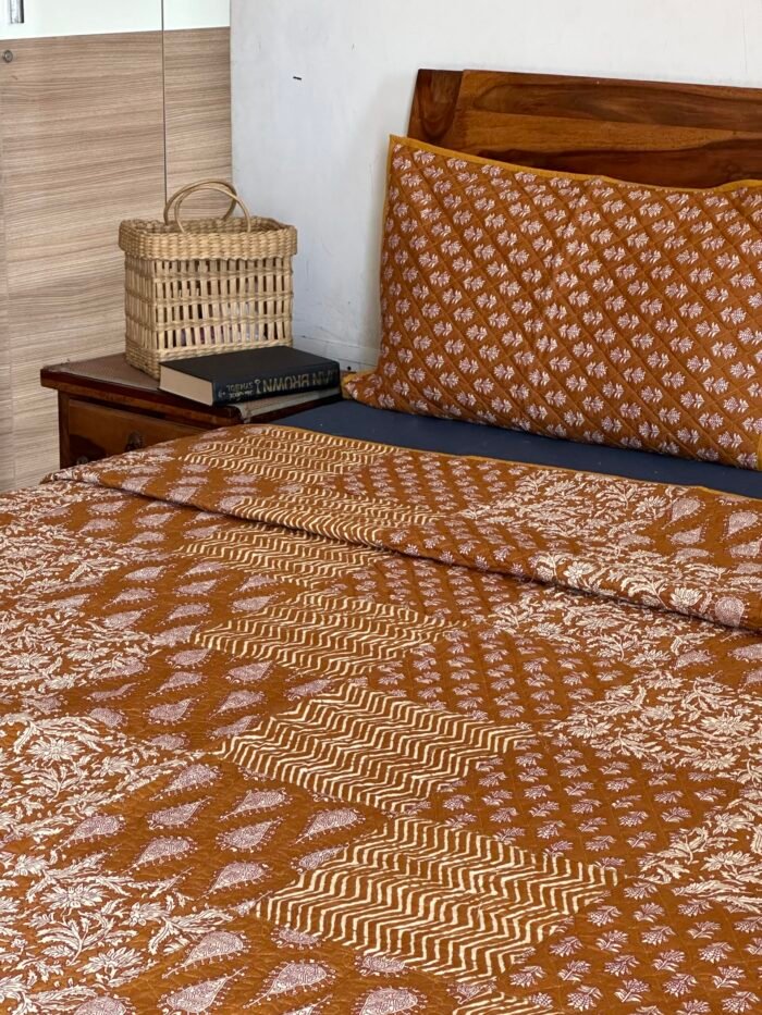 Premium Patchwork Double Quilted Bedcover - Image 6