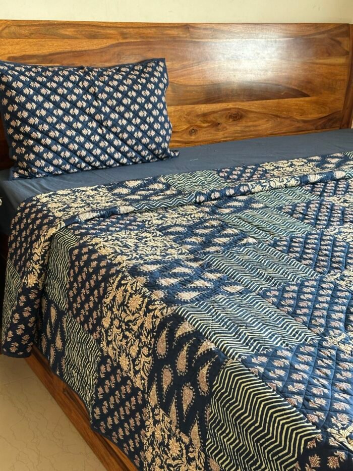 Premium Patchwork Double Quilted Bedcover - Image 4