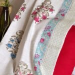 Blue-Pink.  Handwoven Throw