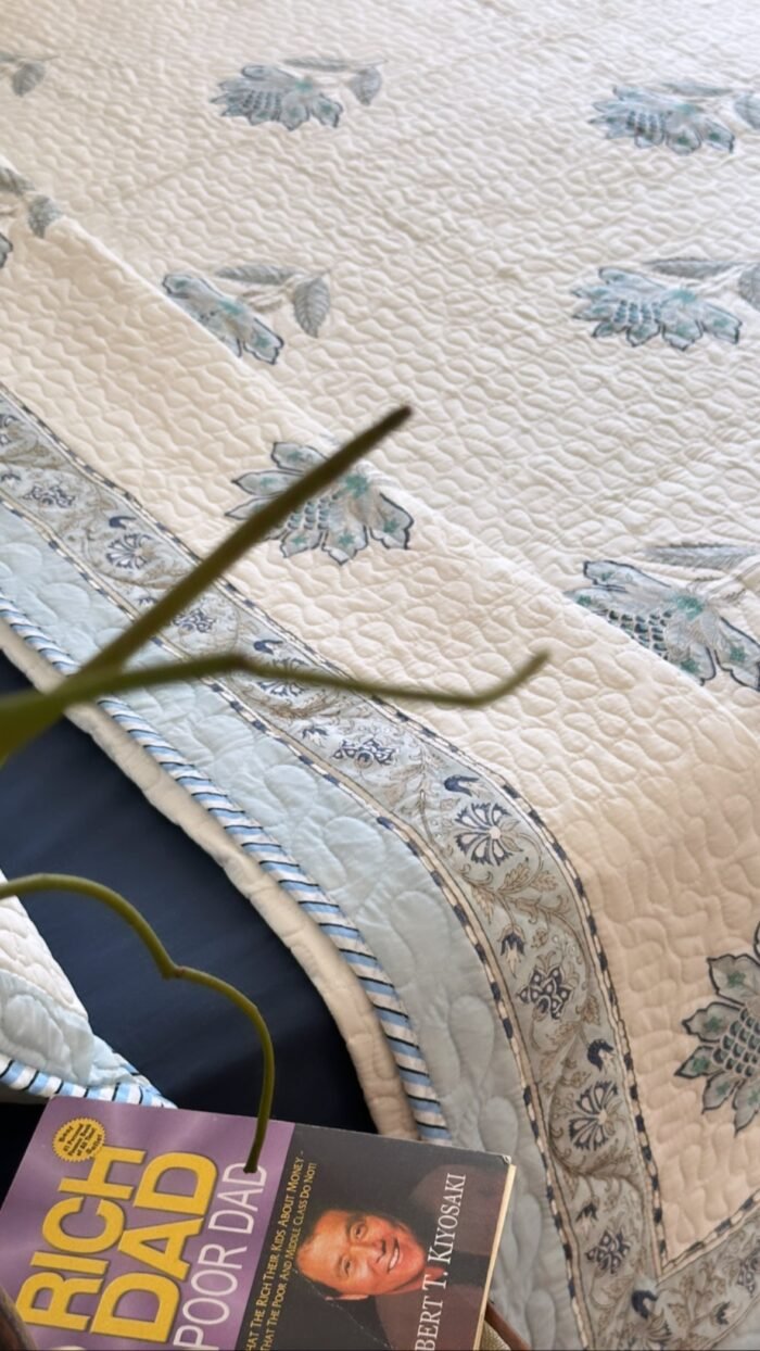 183156e4-a330-4965-b605-249899311d41 Hues of Blue Bella King Size Bedcover - Image 3