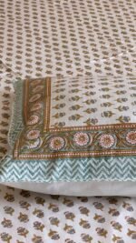 Saanjh Handblocked Bedsheet - Image 2
