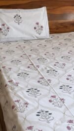 Saanjh Handblocked Bedsheet - Image 2