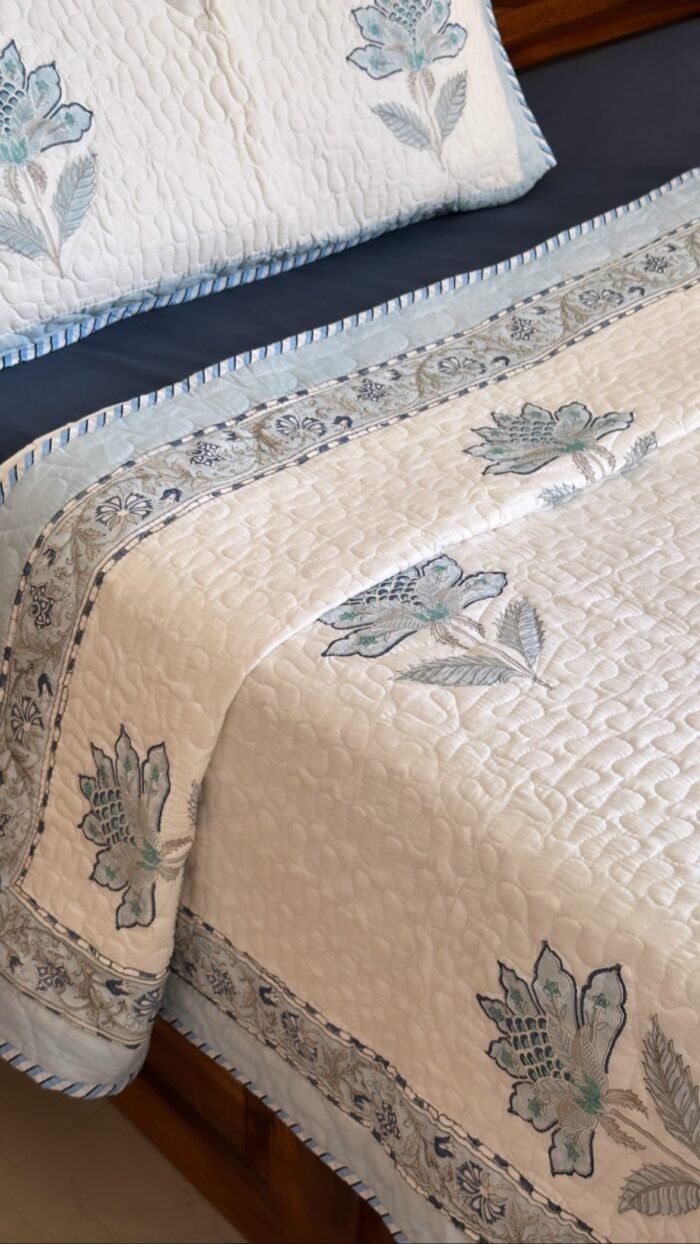 3ca4a1f0-a5f9-459d-9cb9-fa04f4cdd3f1 Hues of Blue Bella King Size Bedcover - Image 2