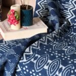 Indigo Handblocked Cotton Throw