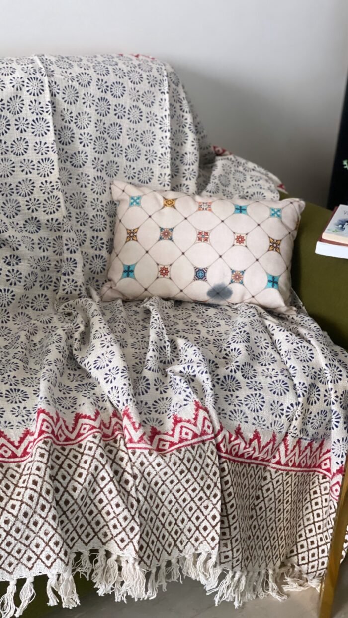 6acf1bb5-4ff0-4305-acd5-0c9b4004fbcb Handwoven Cotton Throw - Image 2