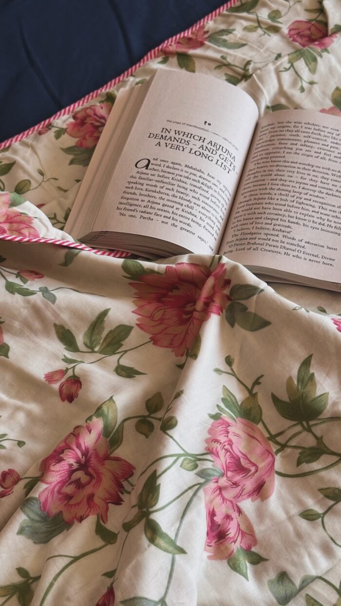 Gulabi Mehak Double King Size Mul Cotton Dohar - Image 4