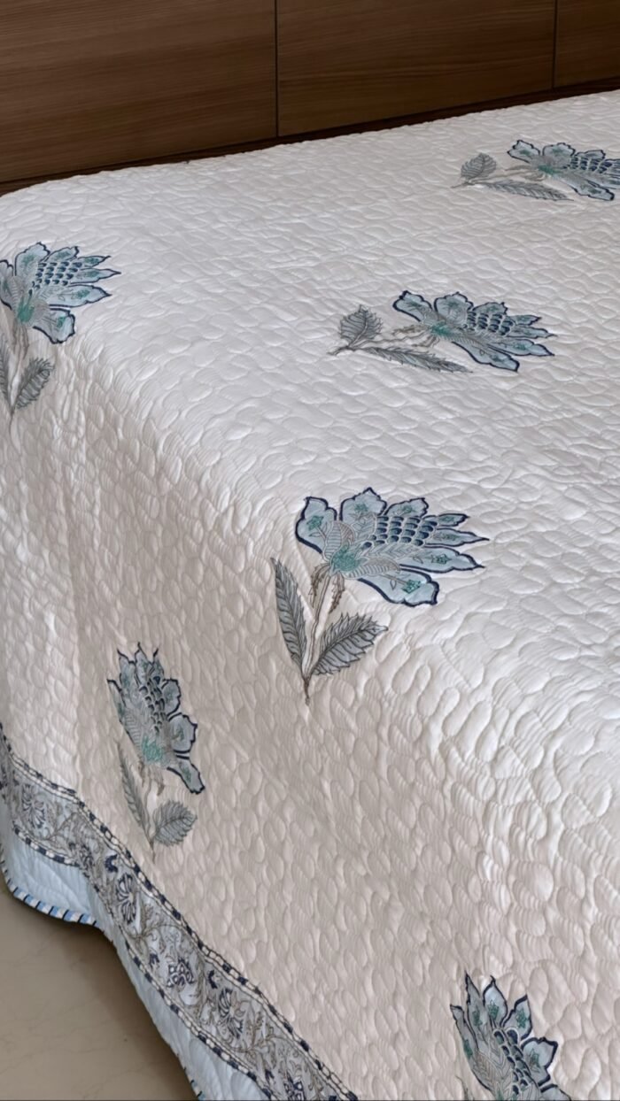 76181987-bfcd-43b1-9af1-695af78a2635 Hues of Blue Bella King Size Bedcover - Image 4