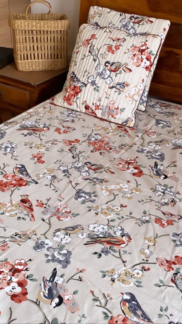 Peach Chidiya Diwan Set - Image 2