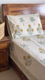 Saanjh Handblocked Bedsheet