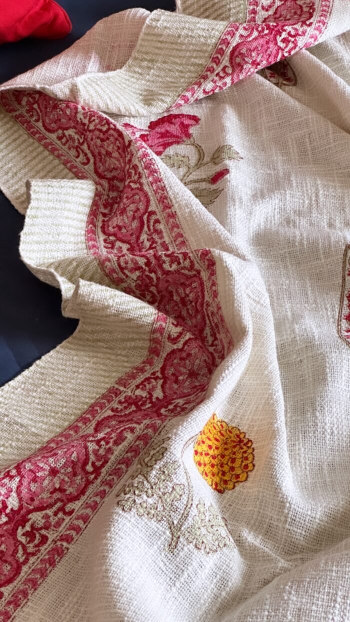 7dbf7852-59c2-4666-8a63-96a8122a0d07 Hibiscus Handwoven Throw - Image 1