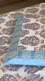 Blue Jungle King Size Cotton Bedsheet