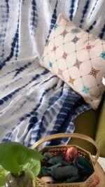 Indigo Tie-Dye Handwoven Throw