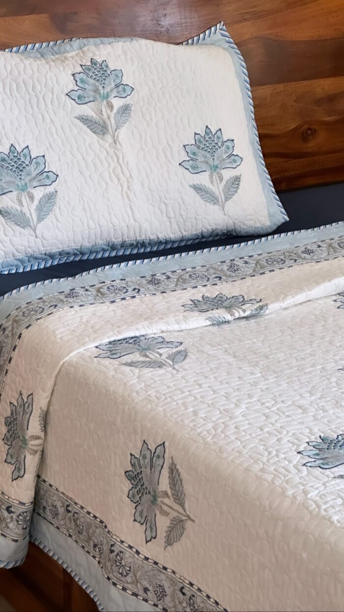 c692b174-92a9-4b5c-b7a1-000ccec16db9 Hues of Blue Bella King Size Bedcover - Image 6