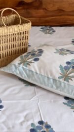 Saanjh Handblocked Bedsheet - Image 2