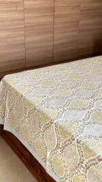 Saanjh Handblocked Bedsheet - Image 4