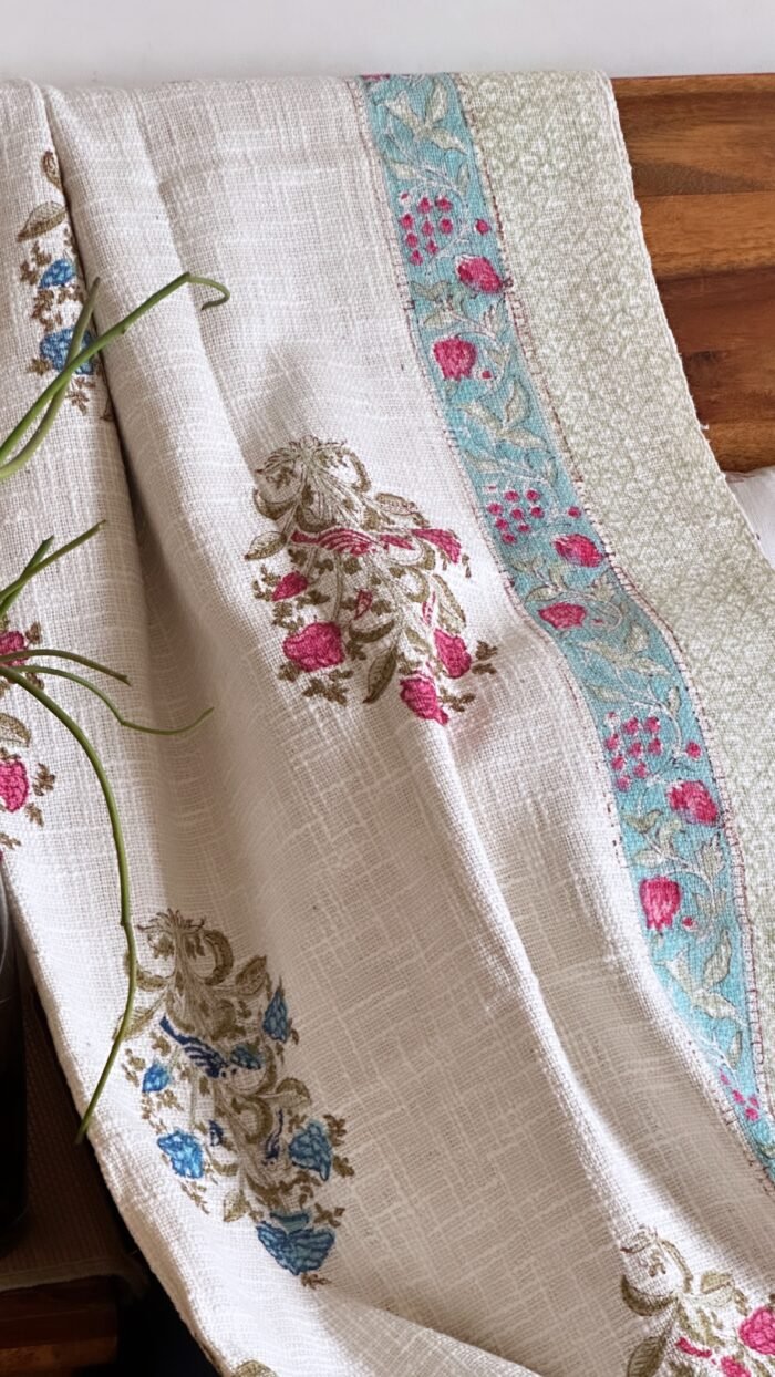 d8db8607-be89-4fe3-8818-cc4caa207713 Blue-Pink.  Handwoven Throw - Image 6