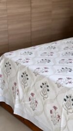 Saanjh Handblocked Bedsheet - Image 3