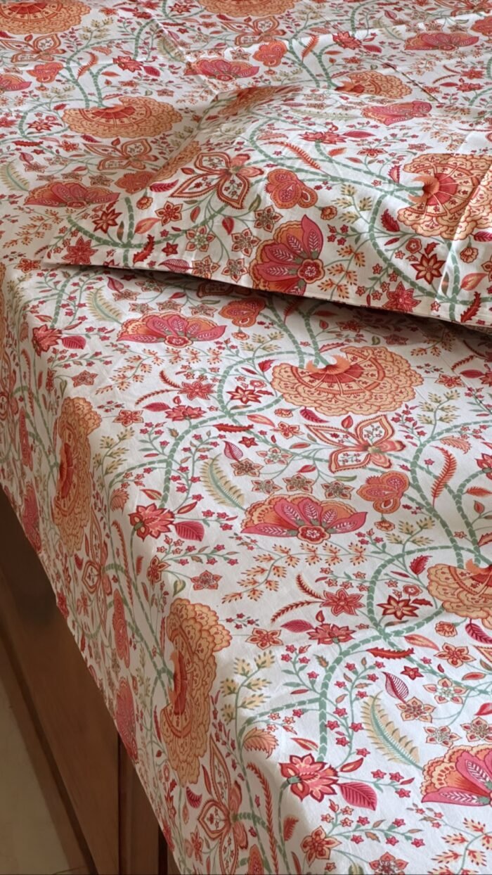 Rang-Bahar King Size Cotton Bedsheet - Image 6