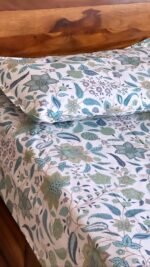Green lush King Size Cotton Bedsheet - Image 5