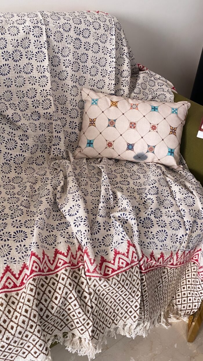 eff80f08-7ecc-4198-87d3-243e2470507d Handwoven Cotton Throw - Image 1