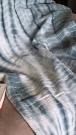 Blue Tie-dye Handblocked Throw - Image 5