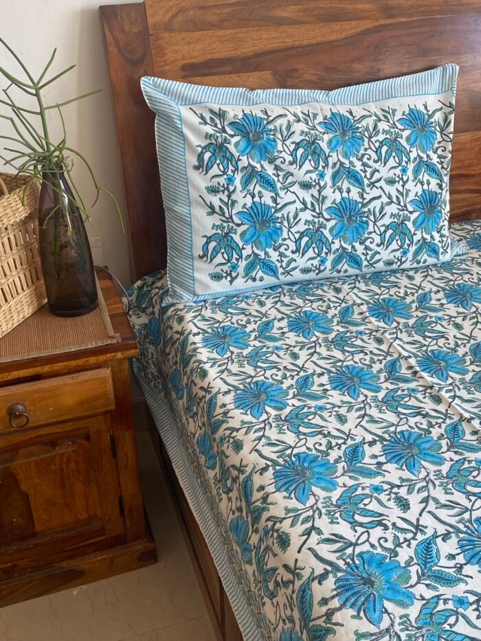 img_1724 Saanjh Handblocked Bedsheet - Image 3